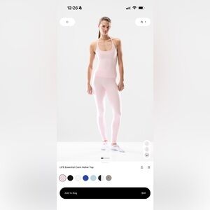 Aritzia Light Pink Tee with Gold Detail